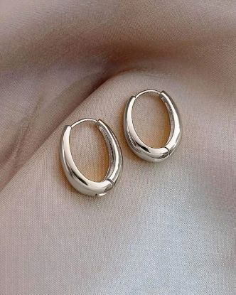 Picture of Silver Hoop Earrings