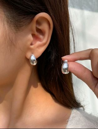 Picture of Geometric Stud Earrings (Silver)