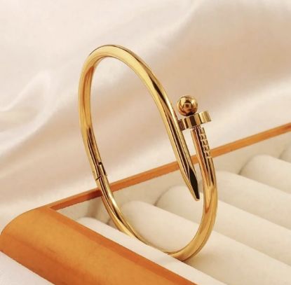 Picture of Gold Nail Bracelet